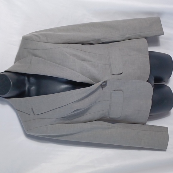 Anne Klein blazer suit jacket sz 2 gray - Picture 1 of 9